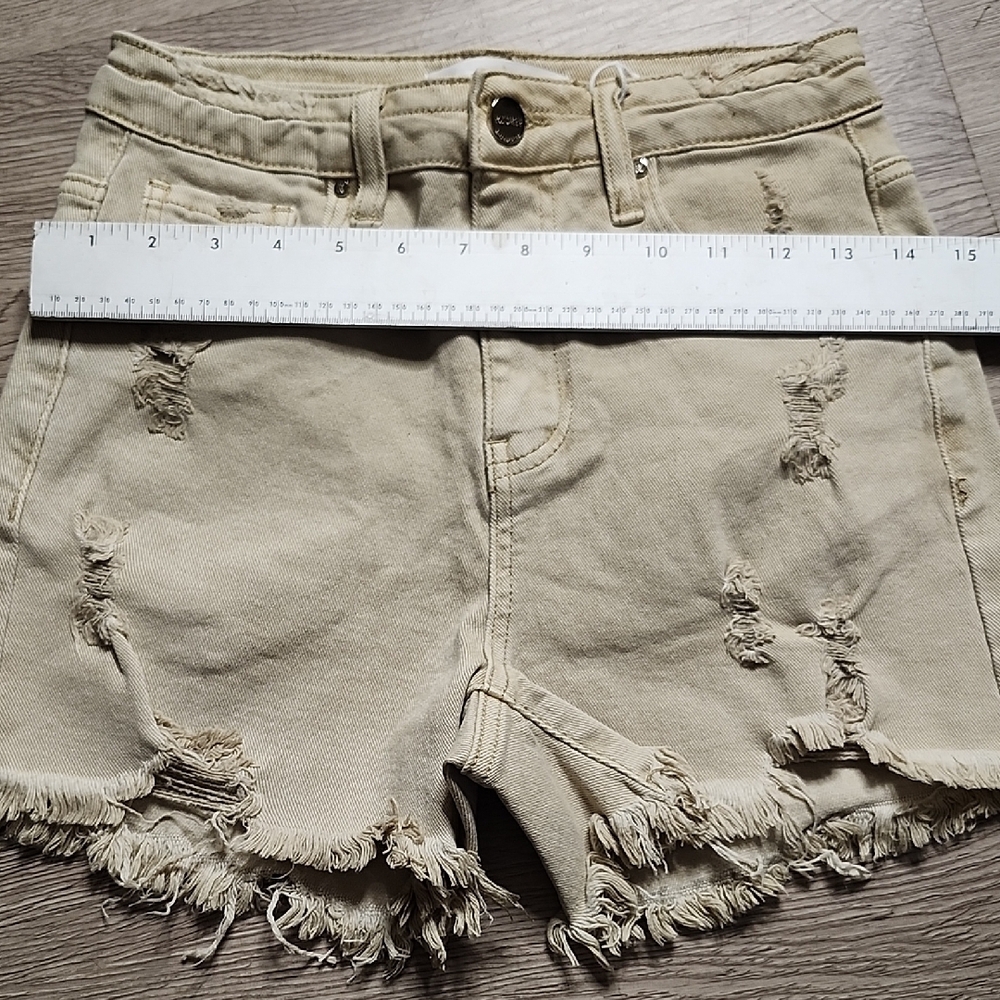 Rise Jeans Distressed Frayed Hem Jean Shorts for Women NWT - Picture 5 of 6